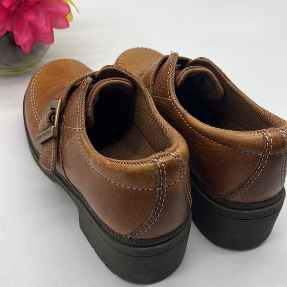Eddie Moran Brown leather monk Show Sz 6.5 em304. MCL0995B - Picture 4 of 11